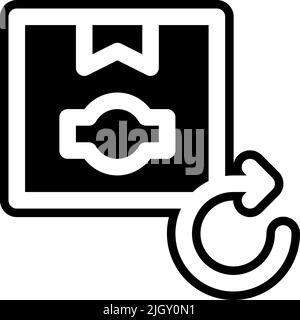 Merchandising return icon . Stock Vector