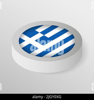 EPS10 Vector Patriotic shield with flag of Greece. An element of impact for the use you want to make of it. Stock Vector