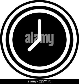 Office wall clock icon . Stock Vector