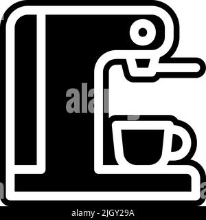 Office coffee maker icon . Stock Vector