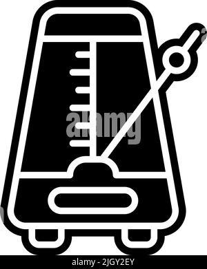 Music store metronome icon . Stock Vector