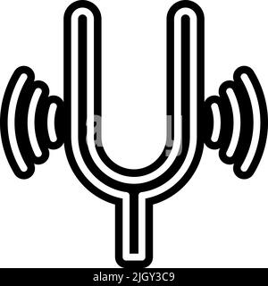 Music store diapason icon . Stock Vector