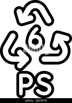 Plastic waste recycling black glyph icons set on white space Stock ...