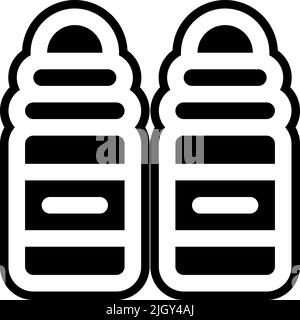 Plastic products roll on icon . Stock Vector