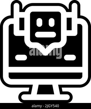 Protection and security bot icon . Stock Vector