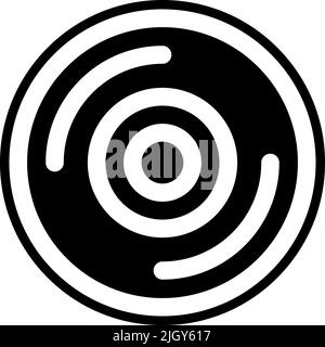 Plastic products compact disc icon . Stock Vector