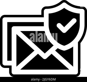 Protection and security email icon . Stock Vector
