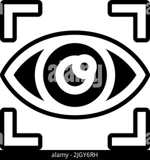 Optometrist scan icon . Stock Vector