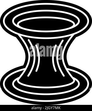 Space wormhole icon . Stock Vector