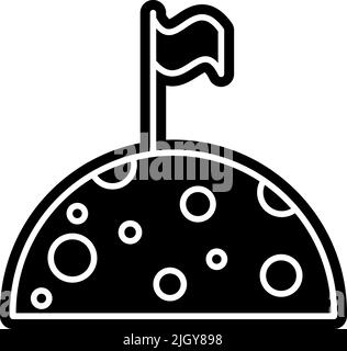 Space flag icon . Stock Vector