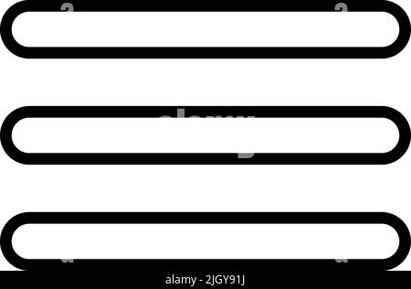 Web buttons open menu icon . Stock Vector
