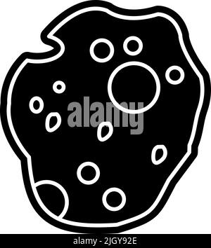 Space asteroid icon . Stock Vector