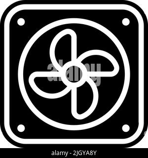 Retro fan icon . Stock Vector