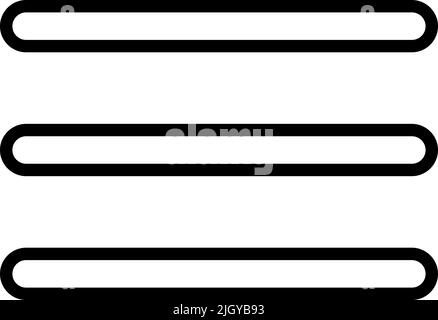 Web buttons open menu icon . Stock Vector