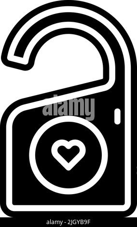 Wedding do not disturb icon . Stock Vector
