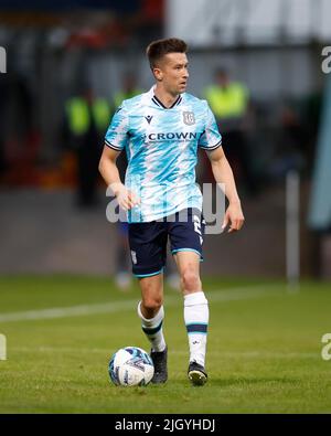 13th July 2022, Dens Park, Dundee, Scotland: Pre-season friendly football, Dundee versus Blackburn Rovers; Cammy Kerr of Dundee Stock Photo