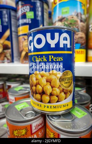 Goya Foods is the number one selling brand of Hispanic foods in America, USA Stock Photo