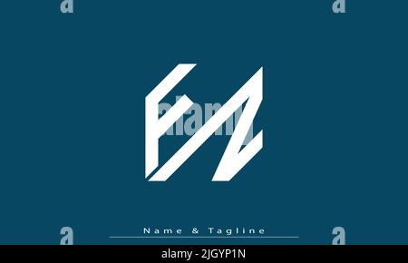Alphabet letters Initials Monogram logo FZ , ZF Stock Vector