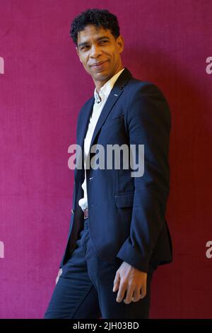 Cuban dancer Carlos Acosta poses during a portrait session at the Teatro Real in Madrid, Spain Featuring: Carlos Acosta Where: Madrid, Spain When: 20 Oct 2021 Credit: Oscar Gonzalez/WENN Stock Photo