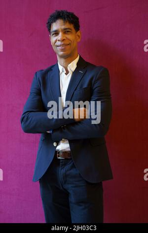 Cuban dancer Carlos Acosta poses during a portrait session at the Teatro Real in Madrid, Spain Featuring: Carlos Acosta Where: Madrid, Spain When: 20 Oct 2021 Credit: Oscar Gonzalez/WENN Stock Photo