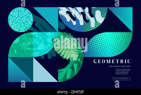 Creative geometric pattern and texture background. Vector illustration Stock Vector