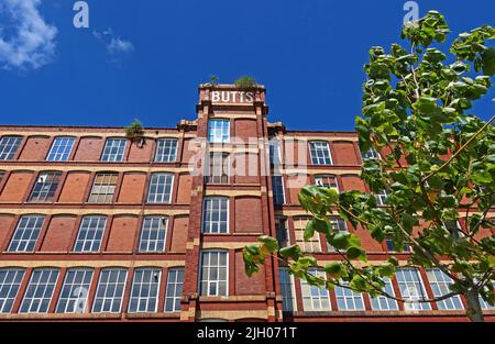 Butts Mill 1905, Atherton, Leigh, built by Stott and Sons, Lancashire, England, UK, WN7 3AD Stock Photo