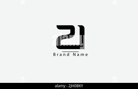 Alphabet letters Initials Monogram logo ZI IZ Z I Stock Vector