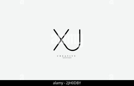 Alphabet letters Initials Monogram logo XJ JX X J Stock Vector