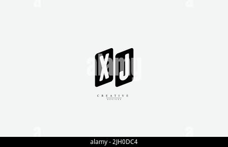 Alphabet letters Initials Monogram logo XJ JX X J Stock Vector