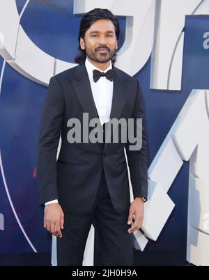 Hollywood, USA. 13th July, 2022. Dhanush arrives at THE GRAY MAN World Premiere held at The TCL Chinese Theatre in Hollywood, CA on Wednesday, July 13, 2022 . (Photo By Juan Pablo Rico/Sipa USA) Credit: Sipa USA/Alamy Live News Stock Photo