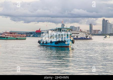 A ferry boat by the Bali Hai Pier in Pattaya District Chonburi Thailand Southeast Asia Stock Photo