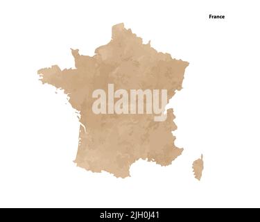 Flag of France with old texture. Vector illustration Stock Vector Image ...