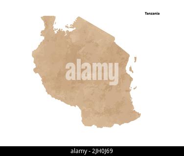 Abstract vector color map of Tanzania Stock Vector Image & Art - Alamy