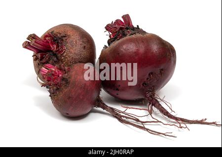 Fresh beetroot isolated on white background. Fresh beets. Stock Photo
