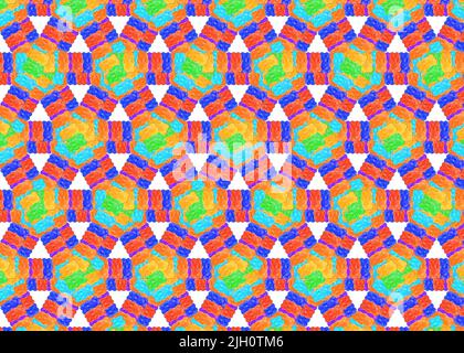 Abstract background made from rainbow-colored gummy bears. Stock Photo