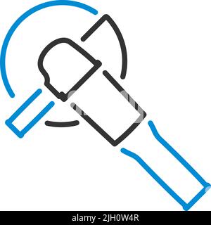 Grinder Icon. Editable Bold Outline With Color Fill Design. Vector Illustration. Stock Vector