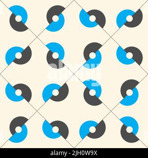 Seamless Swatch Pattern. Monochrome Regular Background. Vector Illustration Stock Vector