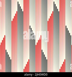 Seamless Textile Wallpaper. Minimal Vertical Stripe Graphic Design. Stylish Plaid Pattern Stock Vector