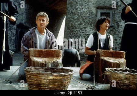 WINTER,REEVES, BILL and TED'S EXCELLENT ADVENTURE, 1989 Stock Photo
