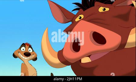 TIMON,PUMBAA, THE LION KING, 1994 Stock Photo