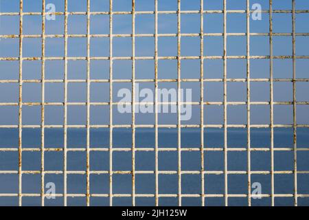 Metal grid Stock Photo