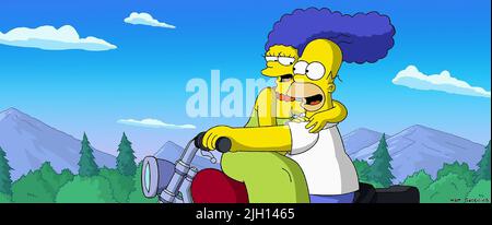 MARGE,HOMER, THE SIMPSONS MOVIE, 2007 Stock Photo