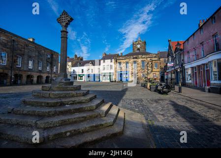 The market cross, Alnwick, Northumberland, England Stock Photo