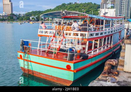 A ferry boat by the Bali Hai Pier in Pattaya District Chonburi Thailand Southeast Asia Stock Photo