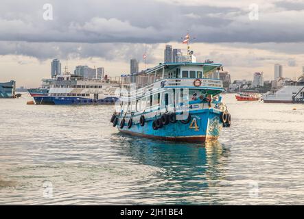 A ferry boat by the Bali Hai Pier in Pattaya District Chonburi Thailand Southeast Asia Stock Photo