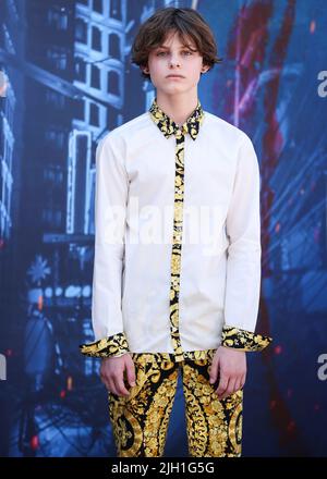 Hollywood, United States. 13th July, 2022. HOLLYWOOD, LOS ANGELES, CALIFORNIA, USA - JULY 13: Actor Cameron Crovetti arrives at the World Premiere Of Netflix's 'The Gray Man' held at the TCL Chinese Theatre IMAX on July 13, 2022 in Hollywood, Los Angeles, California, United States. (Photo by Xavier Collin/Image Press Agency) Credit: Image Press Agency/Alamy Live News Stock Photo