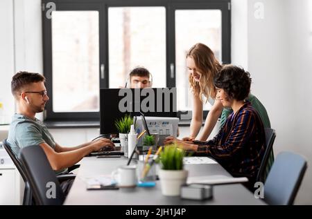 business team or startuppers working at office Stock Photo