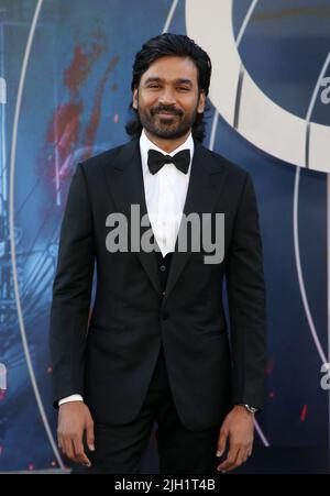 Hollywood, Ca. 13th July, 2022. Dhanush at the Netflix Premiere Of The Gray Man at the TCL Chinese Theatre on July 13, 2022 in Hollywood, California. Credit: Faye Sadou/Media Punch/Alamy Live News Stock Photo