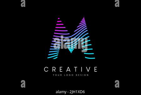 Warp Zebra Lines Letter Y logo Design with Golden Lines and Creative ...
