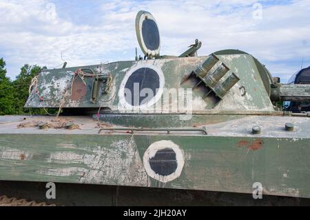 9K114 Shturm Anti-tank Missile System, 2S34 Khosta Self-propelled Mortar (photo), BUK M2 Missile System, T-90A Battle Tank, 2S19-S Self-propelled Mort Stock Photo